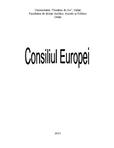Consiliul Europei - Pagina 1