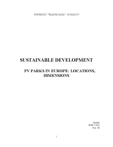 PV Parks în Europe - Pagina 1