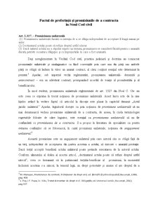 Pactul de Preferință și Promisiunile de a Contracta în Noul Cod Civil - Pagina 1