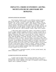Impactul crizei economice asupra pieței Românești a asigurărilor - Pagina 5
