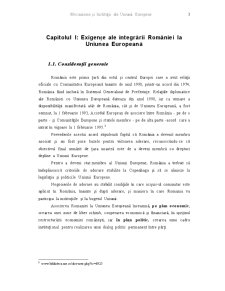 Exigențe ale integrării României la Uniunea Europeană - impactul aderării asupra economiei naționale - Pagina 3