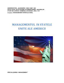 Management Intercultural în SUA - Pagina 1