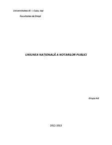 Uniunea Națională a Notarilor Publici - Pagina 1