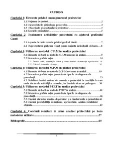 Utilizarea Metodelor CPM MPM și Pert în Studiul și Analiza Proiectelor - Pagina 2
