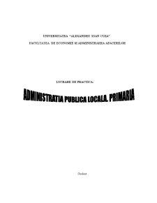Administrația publică locală - primăria - Pagina 1