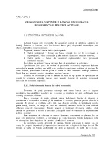 Organizarea Sistemului Bancar din România - Pagina 1