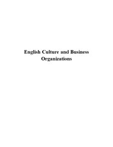English Culture and Business Organizations - Pagina 1