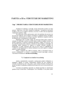 Cercetări de marketing - proiectarea cercetărilor de marketing - Pagina 1