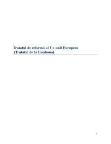 Tratatul de la Lisabona - Pagina 2