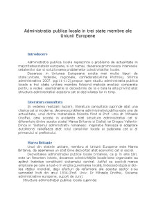 Administrația publică locală în trei state membre ale Uniunii Europene - Pagina 2