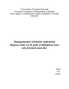 Managementul sistemelor industriale - tehnica pindar - Pagina 1