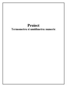 Termometru și Umidimetru Numeric - Pagina 1