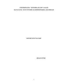 Raport de evaluare SC Boromir Prod SA Buzău - Pagina 1