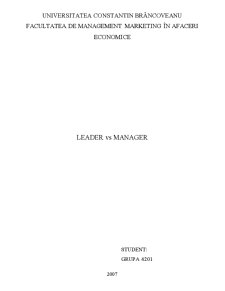 Leader vs Manager - Pagina 1