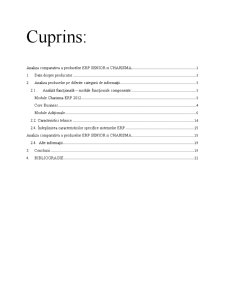 Analiza comparativă a produselor ERP Senior și Charisma - Pagina 2