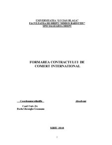 Formarea contractului de comerț internațional - Pagina 2