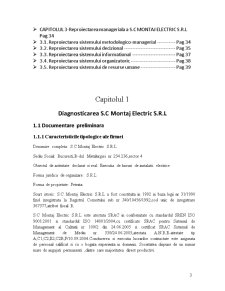 Reproiectarea managerială la SC Montaj Electric SRL - Pagina 3