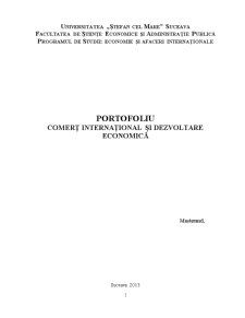 Comerț Internațional și Dezvoltare Economică - Pagina 1