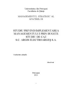 Studiu privind Implementarea Managementului prin Bugete - Pagina 2