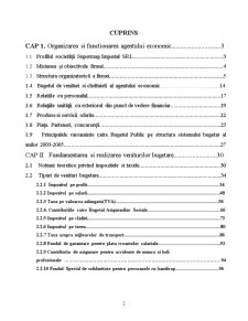 Fundamentarea și Realizarea Veniturilor Bugetare ca Contribuabili sau Organe Fiscale - SC Supermag Imperial SRL - Pagina 2