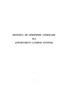Sistemul de Aterizare ILS - Pagina 1