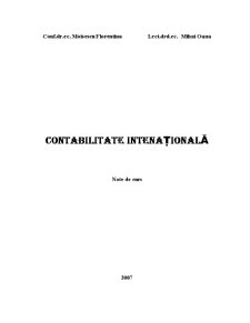 Contabilitate internațională - Pagina 1