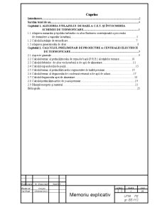 Calculul Preliminar de Proiectare a Centralelor Electrice de Termoficare - Pagina 1
