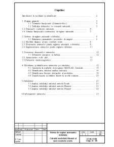 Sistem de reglare automată a debitului - calculul modelului dinamic al unei conducte scurte - Pagina 2