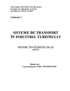 Sisteme de Transport în Turism - Pagina 1