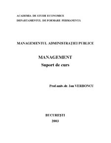 Managementul administrație publice - Pagina 1