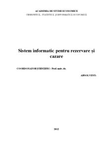 Sistem Informatic pentru Rezervare și Cazare - Pagina 2