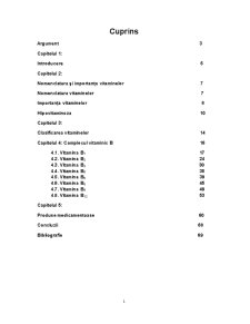 Vitaminele B12, B5, B6 - Pagina 1