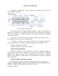 Traductoare de poziție liniară - Pagina 1
