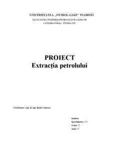 Extracția Petrolului - Pagina 1