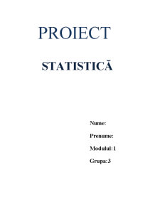 Statistică - Pagina 1