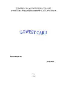 Lowest card - Pagina 1