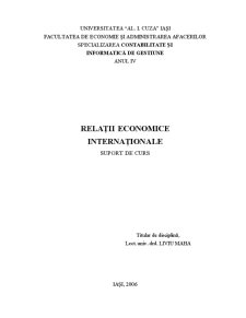 Suport curs relații economice internaționale-partea 1 - Pagina 1