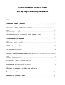 Producția industrială și dezvoltarea durabilă. analiza și eco-proiectarea unui proces industrial - Pagina 1