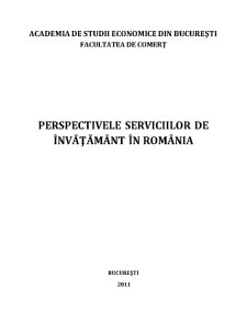 Perspectivele Serviciilor de Învățământ din România - Pagina 1