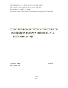 Studii Privind Calitatea Compoturilor Existente în Rețeaua Comercială a Municipiului Iași - Pagina 2
