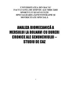 Analiza Biomecanică a Mersului la Bolnavi cu Dureri Cronice ale Genunchiului - Studiu de Caz - Pagina 2