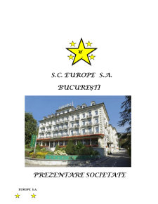 Auditul sistemelor informatice - SC Europe SA București - Pagina 1