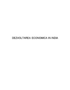 Dezvoltarea economică în India - Pagina 1