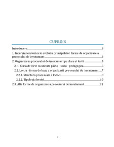 Forme de organizare în procesul de învățământ - Pagina 2