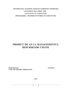 Raționalizarea Proceselor de Muncă și Organizarea Muncii în Producția Agricolă - Pagina 1