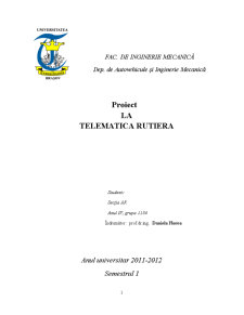 Telematică rutieră - Pagina 1