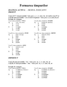 Conjugarea verbului în limba latină - Pagina 4