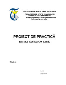 Practică Intesa Sanpaolo Bank - Pagina 1