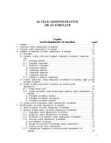 Actul Administrativ de Autoritate - Pagina 1