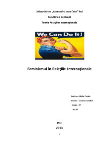 Feminismul în Relațiile Internaționale - Pagina 1